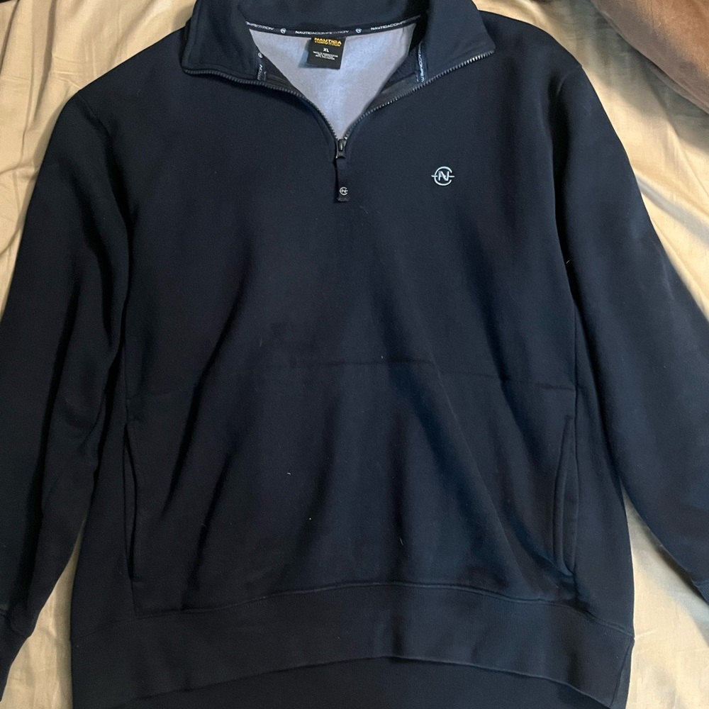 Nautica Competition Blue and Gray Pullover
